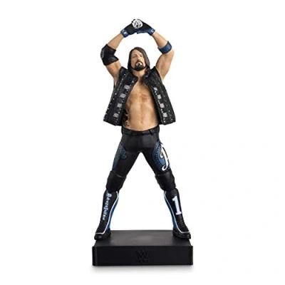 Image of WWE Championship AJ Styles Magazine &amp; Statue Figurine Collection by Eaglemoss Collections