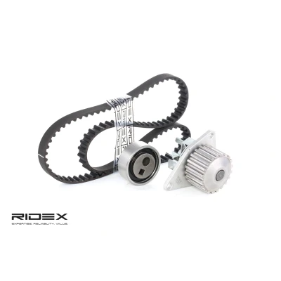 Image of 120434, 120718 Water Pump + Timing Belt Kit SKF VKMC 03110 1 with gaskets/seals 108 rounded tooth profile Plastic PEUGEOT: 205 II Hatchback