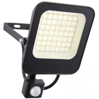 Image of Saxby Guard PIR Override 30W IP65 Outdoor Flood Light Matt Black Paint