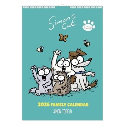 Image of Simon&#039;s Cat A3 Family Planner 2026