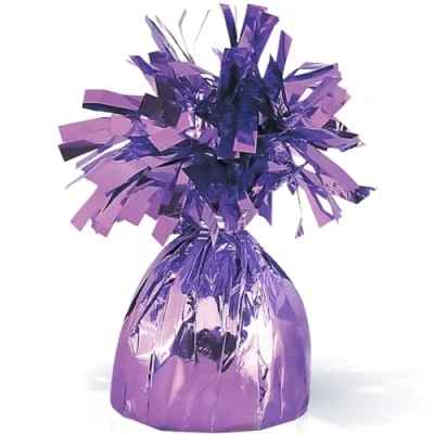 Image of Lavender Foil Balloon Weight (5cm x 13cm) 1 Count Stylish &amp; Durable Accessory for Party Decorations Events