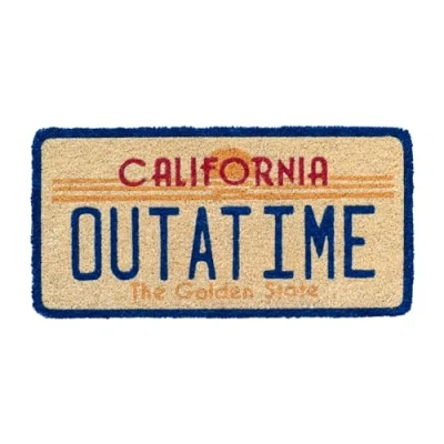 Image of Grupo Erik Back To The Future Door Mat 11.8 x 23.6 inches 30 60 cm Coconut Coir Eco Friendly 100% Indoor &amp; Outdoor Gifts