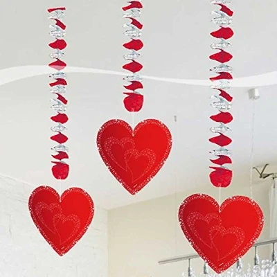 Image of Folat 24454 Hangers Hearts, Red