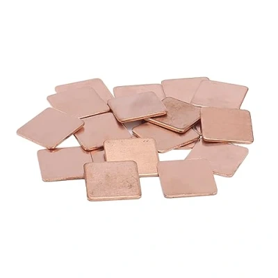 Image of Pxyelec Heatsink Copper Pad Thermal Shim Plate Cooler for Cooling IC Chipset GPU CPU Size 20 x 1.2 mm Pack of