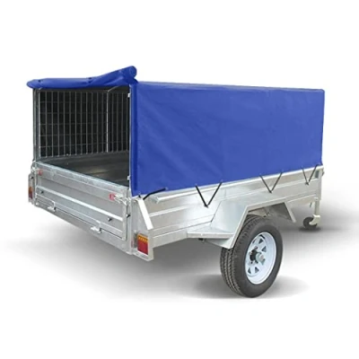 Image of Trailer Cover for the Erde 193,193F,194, Daxara 198 &amp; Maypole MP6819 trailers using 600mm mesh sided extensions.