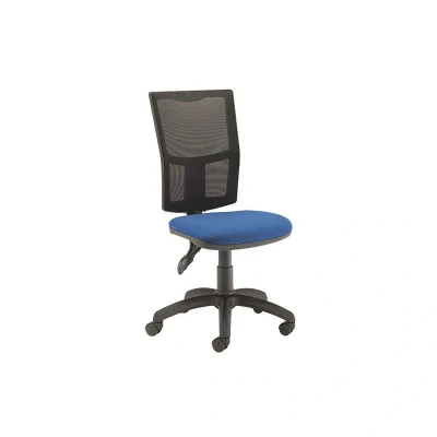 Image of First FF Medway Mesh High Back Operator Chair Blue KF90270