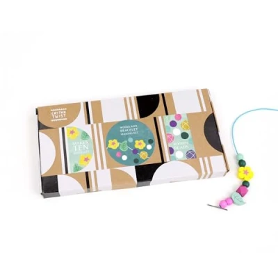 Image of COTTON TWIST Kids Woodland Bracelet Making Craft Kit Children Creative Beading Jewellery Designing Play Set Suitable for 3 8 Years