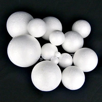 Image of Polystyrene Balls 30mm Foam for Crafts, Cupcakes, Craft Modelling Spheres 10 Units