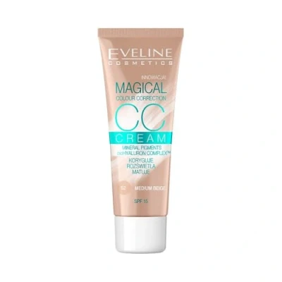 Image of Eveline CC Cream Magical Color Correction Multifunctional Foundation SPF15 No. 52 Medium Beige 30ml