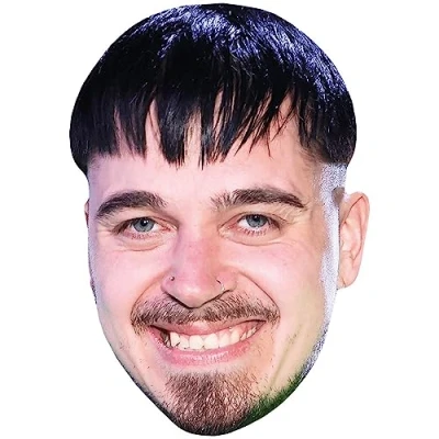 Image of Jere Poyhonen (Smile) Celebrity Mask, Flat Card Face, Fancy Dress Mask