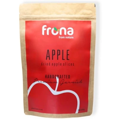 Image of Frona Dried Fruit, Cocktail Garnish Slices I Dehydrated Fruit 100g Pouch (Apple)