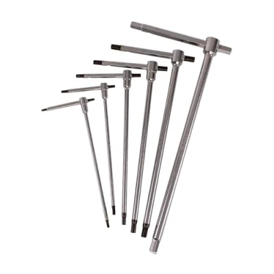 Image of Beta 951/S6 T Keys with Three Ends Male Hexagonal Chrome 6 Pieces