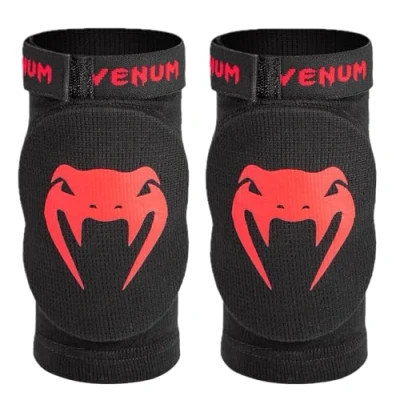 Image of Venum, Kontact Elbow Protectors, Men&#039;s, L, Black/Red