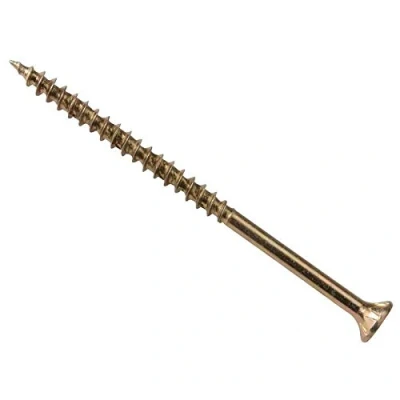 Image of ForgeFast Elite Low Torque Woodscrews 6.0 x 80mm Zinc Yellow Passivated Box 100