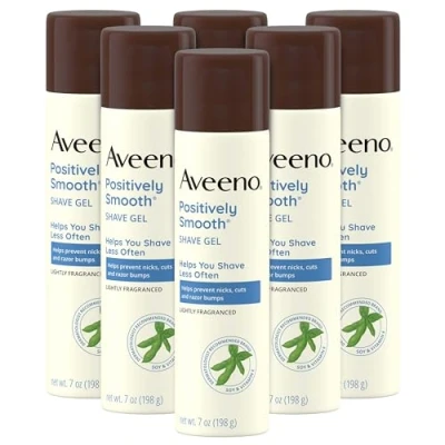Image of Aveeno Positively Smooth Moisturizing Shave Gel, 7 Oz