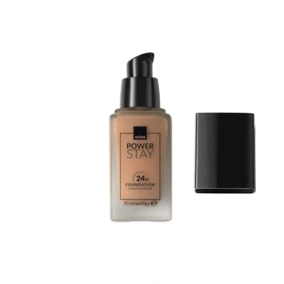 Image of Avon Power Stay 24 Hour Foundation Honey Beige, Lasting Comfortable Coverage That Won&#039;t Fade Or Smudge, 30ml