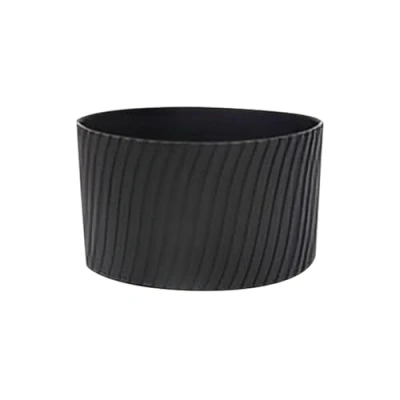 Image of Silicone Coffee Cup Sleeve Nonslip Heat Resistant Hot Mug Protector Reusable Glass Bottle For Drinks