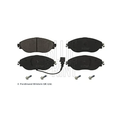 Image of 3C0698151E, 3C0698151F, 3C0698151G, 3C0698151H, 5Q0698151AG Brake pad set BLUE PRINT ADV184244 Front Axle incl. wear warning contact with screw