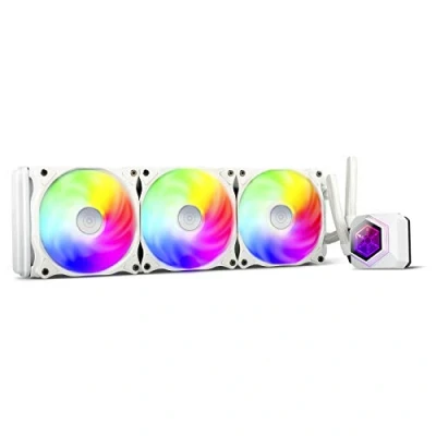 Image of SilverStone Technology PF360W ARGB, White, PermaFrost, AIO, 360mm, PWM, Intel/AMD, SST ARGB