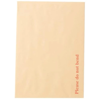 Image of Blake Purely Packaging C4 (A4) 324 x 229 mm Board Back Pocket Peel &amp; Seal Envelopes (13935) Manilla Pack of 125