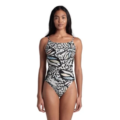 Image of Arena Womens Water Print Swimsuit One Piece, Butterflies, S EU