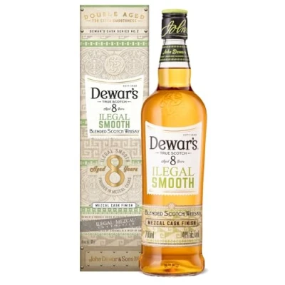 Image of Dewar&#039;s Ilegal Smooth 8 Year Old Blended Scotch Whisky, 40% ABV, 70cl / 700ml, Finished in Mezcal Casks, Notes of Caramel, Sliced Green Pepper, Smoke