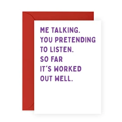 Image of Central 23 Husband Wedding Anniversary Card From Wife Humorous Sarcasm Cheeky Valentines Day For Him Partner Fiance Boyfriend Birthday Funny Gifts Men Comes With Fun Stickers