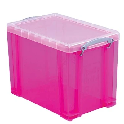 Image of Really Useful 18L Box &amp; Lid, Bright Pink (6 x 18L)