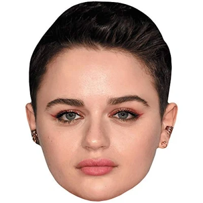 Image of Joey King (Short Hair) Celebrity Mask, Flat Card Face, Fancy Dress Mask