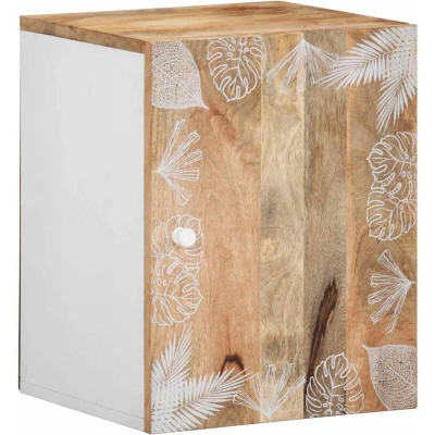 Image of vidaXL Bathroom Hanging Cabinet 38x33.5x48 cm Solid Wood Mango