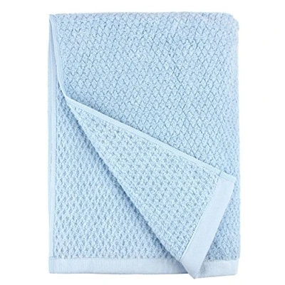 Image of Everplush Diamond Jacquard Bath Sheet in Aquamarine 66.00&quot; x 35.00&quot;