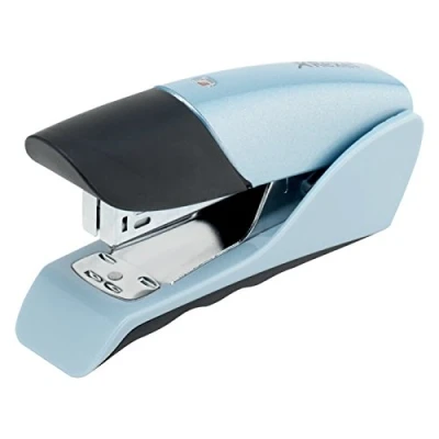 Image of Rexel Gazelle Half Strip Stapler, 25 Sheet Capacity, Stand Up Design, Uses 24/6/ and 26/6 Staples, Metal Body, Silver/Black, 2100790