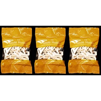 Image of 30 x White GENUINE Curtain Track Gliders Glide Hooks Woolworths Homebase