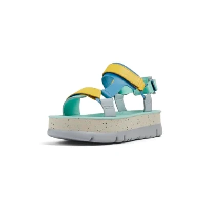 Image of Camper Oruga UP Platform sandals, Women&#039;s, Size: 7, Blau grau Leather