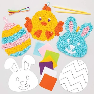 Image of Baker Ross Easter Tissue Papers Pack of 5, Kids Crafts Supplies (AT518)