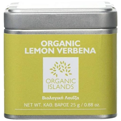 Image of Organic Islands Herbs Greek Lemon Verbena Single Cube Tin, 25 g (Pack of 2)