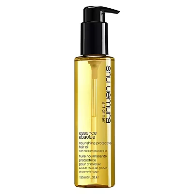 Image of Shu Uemura, Nourishing Protective Hair Oil Essence Absolue, All Types, Enriched with Red Camellia Seed Oil, &amp; Heat Protecting, Anti Frizz, 150ml