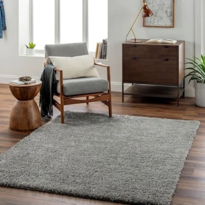 Image of Livabliss Shaggy Rug Modern Berber Living Room 200x275 cm, Soft Rugs for Bedroom Neutral Boho Fluffy Rug, Easy Care Plush Thick Pile Large Medium Grey