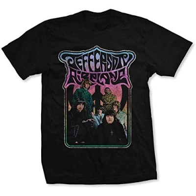 Image of Jefferson Airplane Band Photo Official Tee T Shirt Mens Unisex (Large) Black