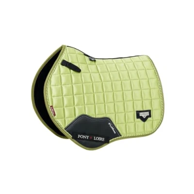 Image of LeMieux Junior Pony Loire Jump Square Breathable &amp; Soft Bamboo Lining Saddle Pads for Horses Equestrian Riding Equipment and Accessories Kiwi