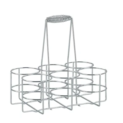 Image of Kela Bottle Holder, Metal, Silver, 31 x 21 cm