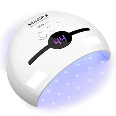 Image of NAILGIRLS Portable Gel UV LED Nail Lamp, 48W Lamp for Nails Polish Manicure&amp;Pedicure,UV Lamps Nails,Professional Salon Curing with 3 Timer Setting Modes Smart Sensor