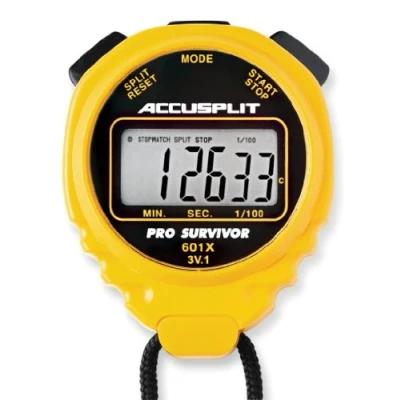 Image of ACCUSPLIT Pro Survivor A601X Stopwatch, Clock, Extra Large Display (Yellow)