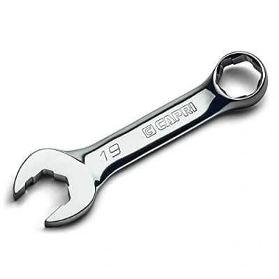 Image of Capri Tools 19 mm WaveDrive Pro Stubby Combination Wrench for Regular and Rounded Bolts