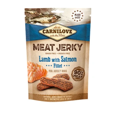 Image of Carnilove Jerky Fillet Dog Treat 100g Lamb with Salmon