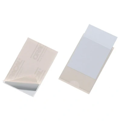 Image of Durable 807919 Self Adhesive Pocket Pocketfix for insertion Labels 57 x 90 mm, Bag of 10 Piece