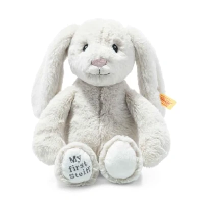 Image of Steiff 242342 Soft Cuddly Friends My First Hoppie Rabbit, Rainy Day, 1 Count (Pack of 1)