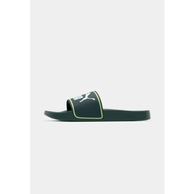 Image of PUMA Unisex Leadcat 2.0 Slide Sandal, Green Terrain White Fizzy Light, 15 UK