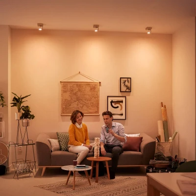 Image of Philips GU10 HV reflector LED bulb 36 warm glow