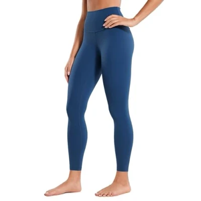 Image of CRZ Yoga Women&#039;s Butterluxe Leggings 25&#039;&#039; High Waisted Workout Gym Buttery Soft Pants French Navy 8